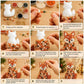 Fox beading craft step panels showing materials and assembling the bead tree decoration