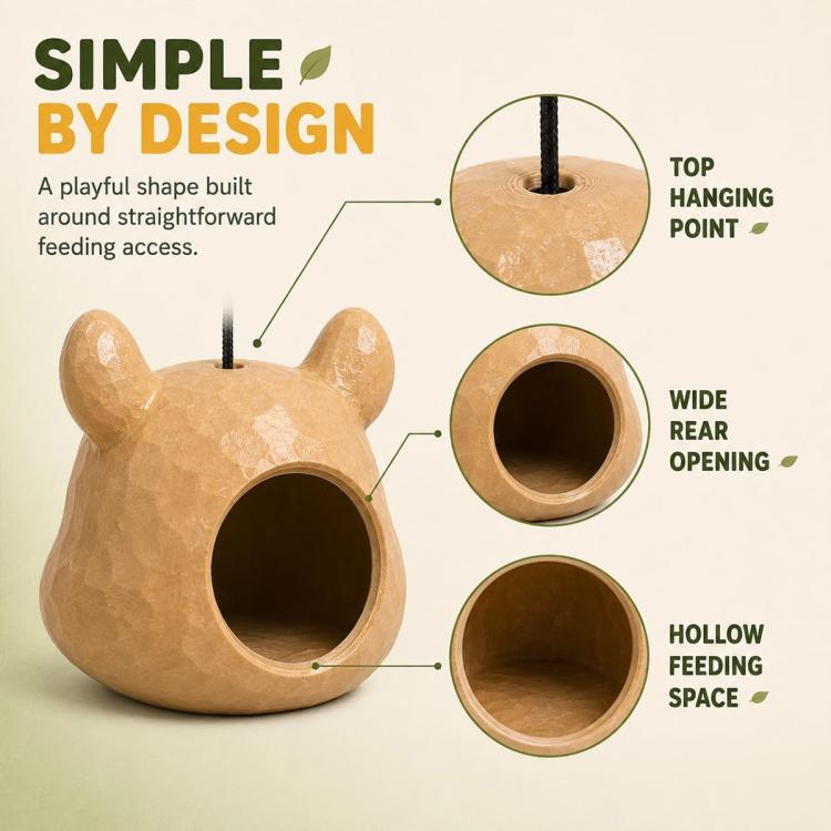 Big Funny Animal Squirrel Head Feeder for Outdoor Garden