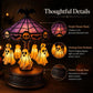 Halloween Ghost Carousel Motion Night Light Table Lamp Ornament, Ghost, Pumpkin