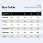 Unisex size guide chart for cycling thermal jersey, sizes M to 3XL
