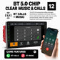 Double-DIN car stereo with Bluetooth calling screen and smartphone call controls