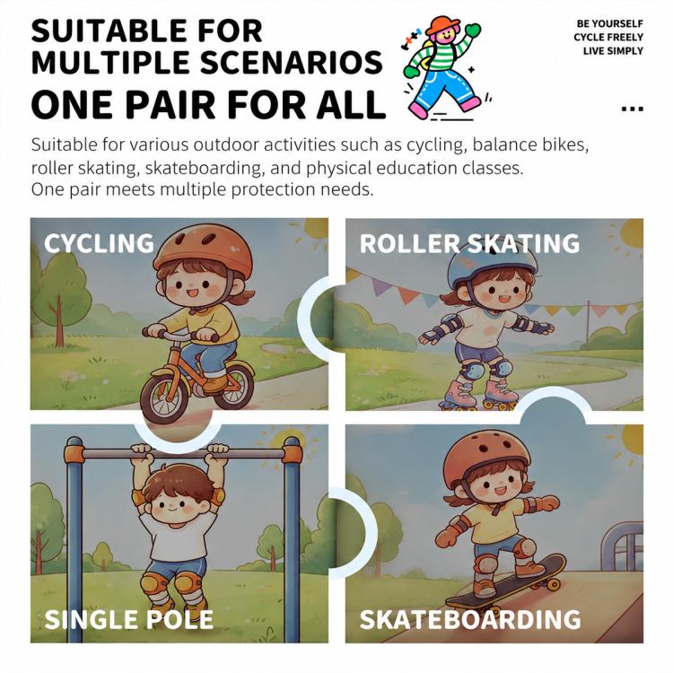 Kids half-finger bicycle gloves for cycling, roller skating, and skateboarding