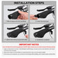 WEST BIKING 1 Pair Honeycomb Palm Rest Anti-slip Shock Absorbing MTB Handlebar Grips
