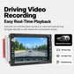 Car multimedia receiver with touchscreen and optional dash camera recording display