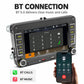 Car stereo with Bluetooth connection screen and smartphone call/music controls