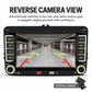 Car MP5 player reverse camera view with parking guide lines and optional camera