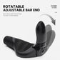 Rotatable black bar end handlebar grips with multiple grip positions