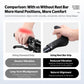 Black thumb rest bar grip pair showing alternative hand positions on handlebar