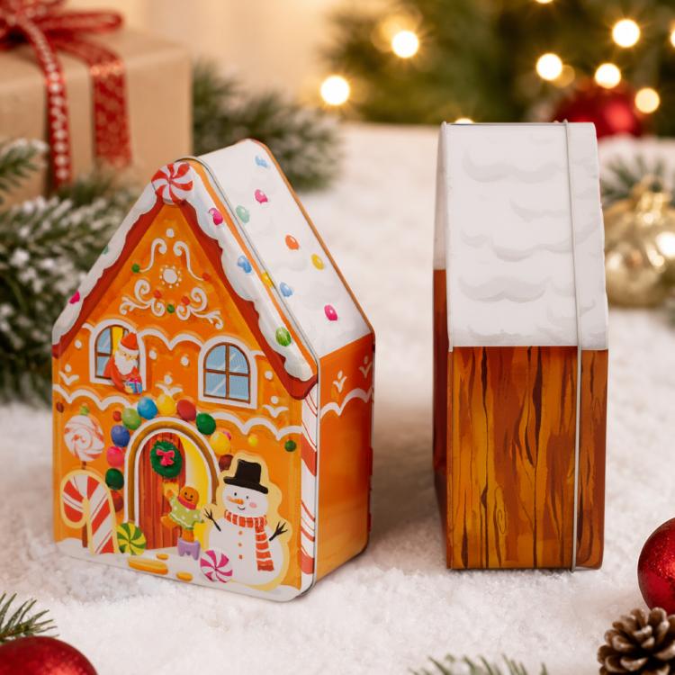 Tinplate Storage Boxes Biscuit Boxes Candy Boxes Gift Boxes, Christmas Tree, Snowman