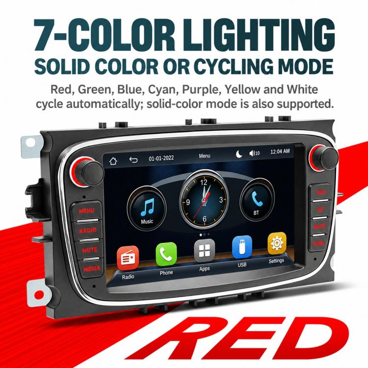 7 inch Car MP5 Player Wireless CarPlay/Android Auto Bluetooth HD Display for Ford Focus, For Ford Focus