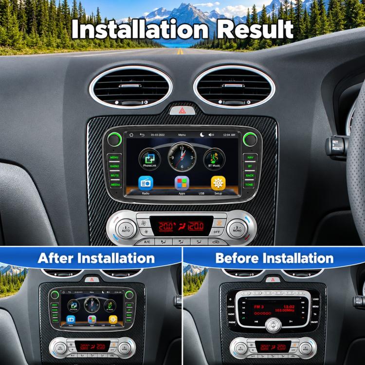 7 inch Car MP5 Player Wireless CarPlay/Android Auto Bluetooth HD Display for Ford Focus, For Ford Focus
