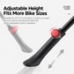 Black kickstand foot with red adjustment ring for height control