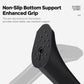 Non-slip kickstand foot with studded grip pad on black support leg