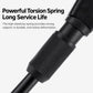 Black kickstand with ridged spring-tube sleeve for secure grip