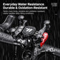 Water-resistant bike phone mount with shockproof holders and raindrop cover