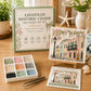 Savannah sea glass art kit (1-piece set) with pastel glass pieces and step-by-step guide