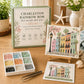 Charleston sea glass art kit with glass tray, tweezers, and finished scene guide