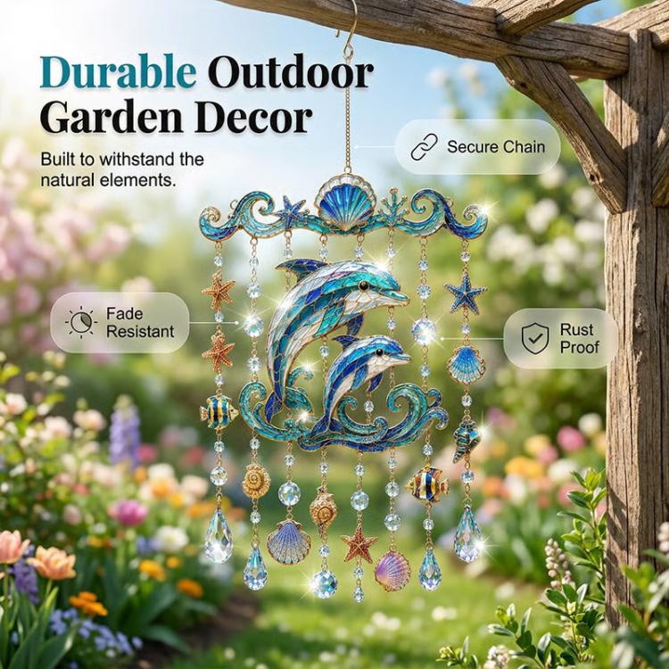 Ocean Acrylic Pendant Sparkling Ocean Garden Ornaments, Acrylic