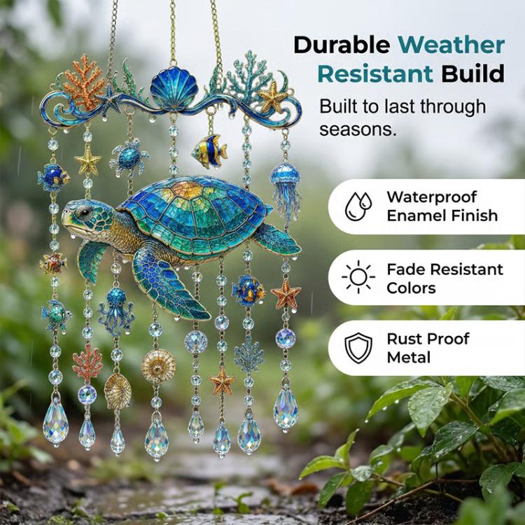 Ocean Acrylic Pendant Sparkling Ocean Garden Ornaments, Acrylic
