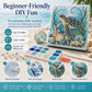 Ocean pearl art DIY kit canvas with blue sea turtle mosaic of rhinestone beads