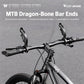 WEST BIKING 1 Pair Bicycle Rest Bar Dragon-bone Shape Ergonomic Cycling Thumb Bar Ends, YP0804099