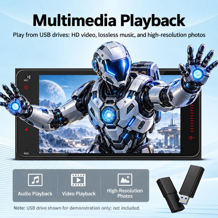 7 inch Full Touch Car MP5 Player Wireless Central Control Smart Screen for Toyota Corolla, Full Touch