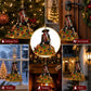 Pirate skeleton hanging ornament with jeweled gold skirt and cord for display