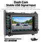 7-inch car MP5 player head unit with driving scene on touchscreen and knobs