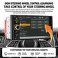 7-inch car MP5 head unit with touchscreen and steering-wheel control buttons