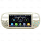 7-inch in-dash car MP5 player receiver with touchscreen, rotary controls, beige