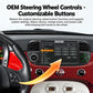 In-dash MP5 player with steering-wheel control support and customizable menu screen