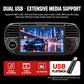 7-inch in-dash MP5 player receiver with touchscreen and USB media playback, black