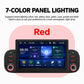 7-inch car MP5 player with 7-color panel lighting, red display