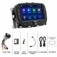Car MP5 player kit with head unit, power cable, CAN bus decoder, and USB cables