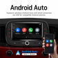 Car MP5 player head unit showing Android Auto app icons on screen