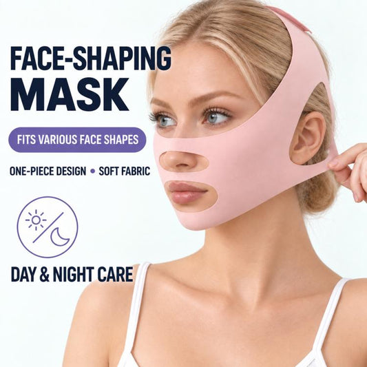 Face-slimming Lifting Bandage and Wrinkle Reduction Shaping Face Mask, Pink No Print Type, Black Gold Single Layer Type, Black Gold Double Layer Type