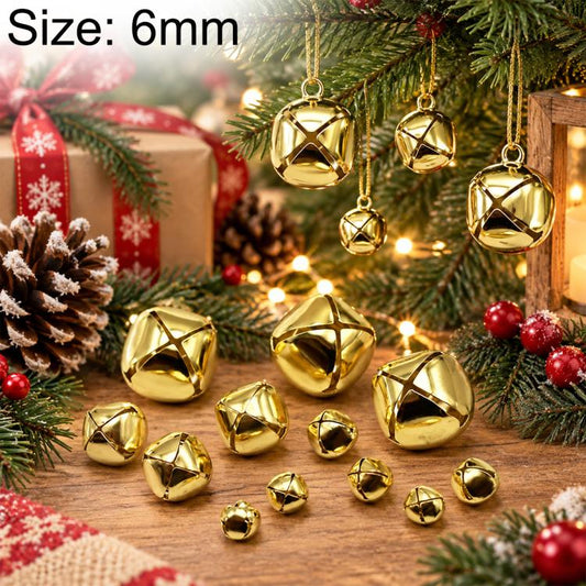 Christmas Trees Metal Cross Jingle Bell Charms, 200 PCS/Pack 6mm, 200 PCS/Pack 8mm, 100 PCS/Pack 10mm, 100 PCS/Pack 12mm, 100 PCS/Pack 13mm, 100 PCS/Pack 15mm, 100 PCS/Pack 18mm, 100 PCS/Pack 20mm, 100 PCS/Pack 25mm, 100 PCS/Pack 27mm, 100 PCS/Pack 30m...