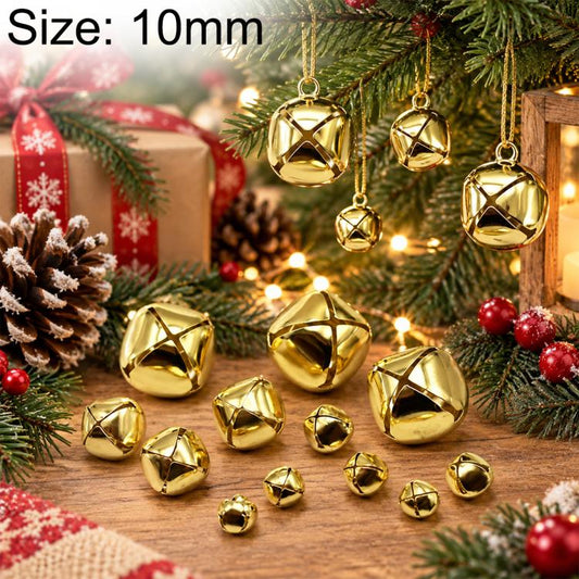 Christmas Trees Metal Cross Jingle Bell Charms, 200 PCS/Pack 6mm, 200 PCS/Pack 8mm, 100 PCS/Pack 10mm, 100 PCS/Pack 12mm, 100 PCS/Pack 13mm, 100 PCS/Pack 15mm, 100 PCS/Pack 18mm, 100 PCS/Pack 20mm, 100 PCS/Pack 25mm, 100 PCS/Pack 27mm, 100 PCS/Pack 30m...