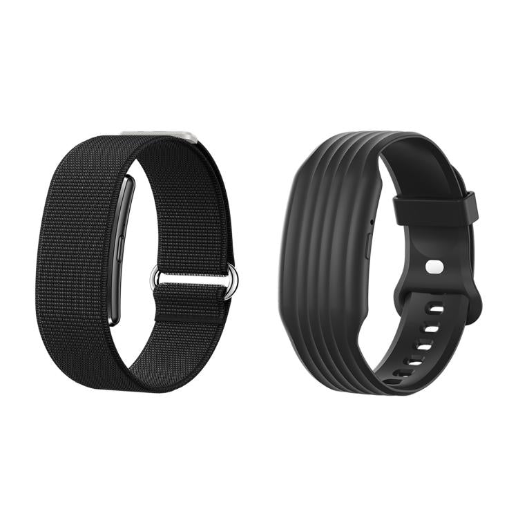 HT51 Screenless Fitness Tracker Band, Support Heart Rate / Sleep Monitoring, Dual Straps