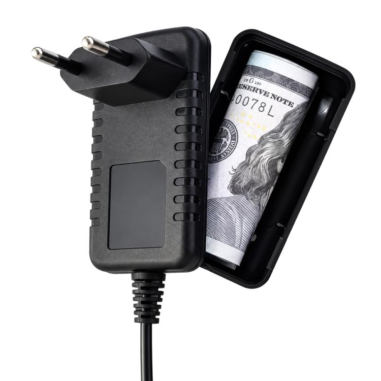 Outlet Style Secret Storage Box, Disguised Hidden Storage Container, Long Cable EU Plug, Short Cable EU Plug, Long Cable US Plug, Short Cable US Plug