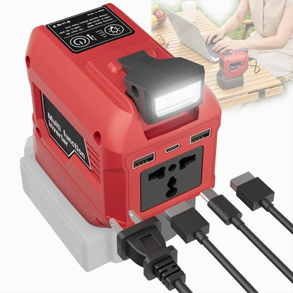 M7200 250W Portable Power Inverter, Multifunctional Battery Powered Inverter