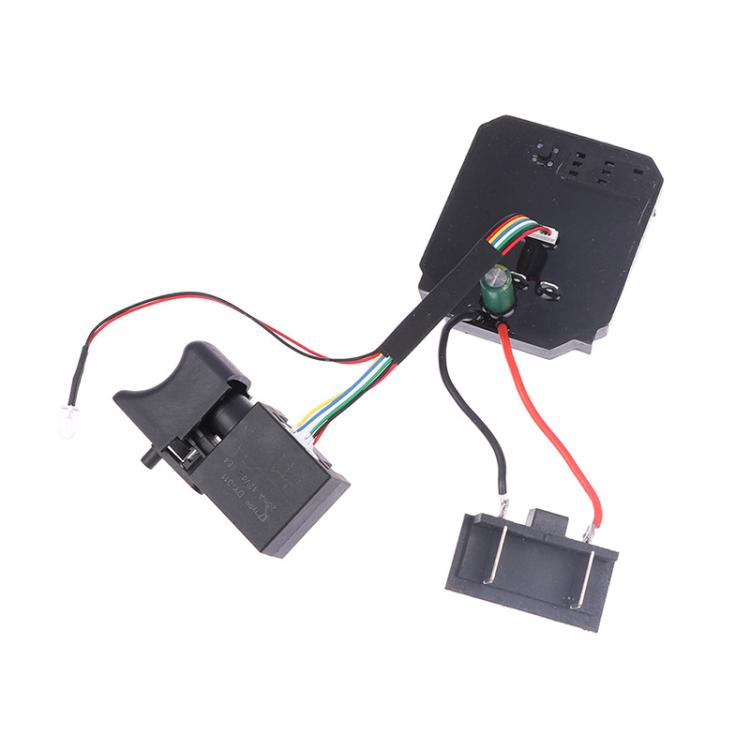 Electric wrench drive control board replacement with multi-wire harness and switch module