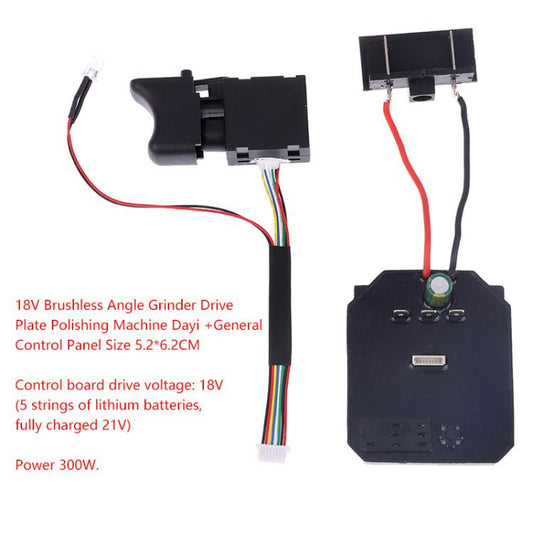 Electric Wrench Repair Replacement Parts, 2106 Brushless Control Board, Drive Control Board+Switch