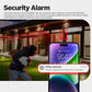 White outdoor security camera with dual antennas