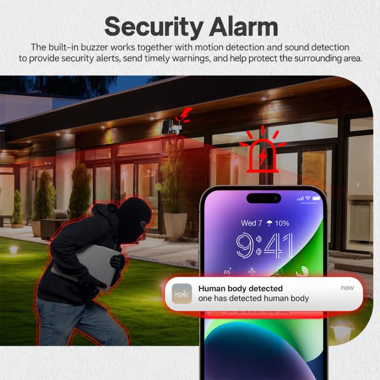 WCM-G20-S Outdoor Security Waterproof Camera, Support Remote Control / Solar Charging