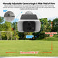 Outdoor WiFi security camera with adjustable angle and 360° wide field of view