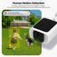 Outdoor security camera with human motion detection and front lens housing