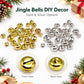 Gold and silver electroplated bell set, front and back view shown