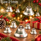 Christmas metal open bell, silver tone, 21mm jingle bell for crafts, 100-pack