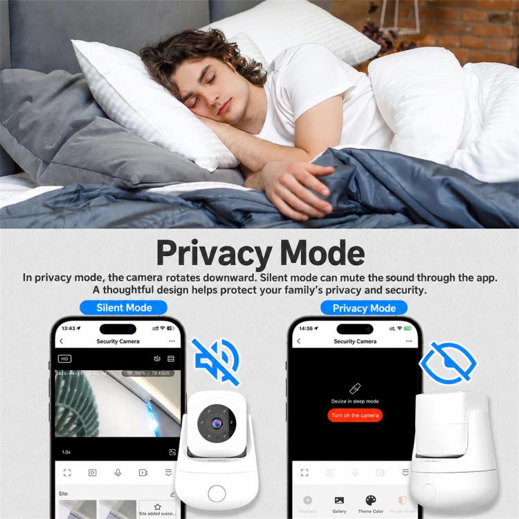 WCM-P67 3MP HD WiFi Security Camera Supports Night Vision & APP Remote Control, WCM-P67